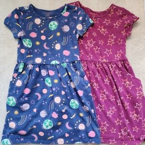 Buy 3, Get for $6, Cat & Jack Short Sleeve Dress with Pockets Bundle- Size M 7/8